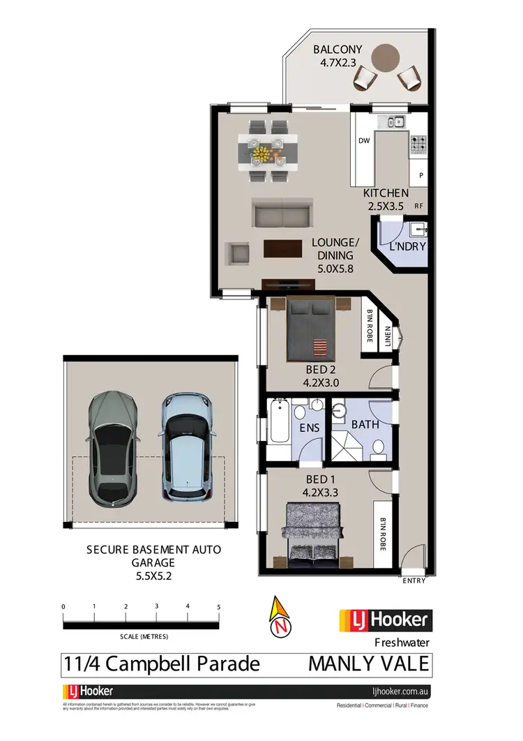 Floorplan of Homely unit listing, 11/4 Campbell Parade, Manly Vale NSW 2093