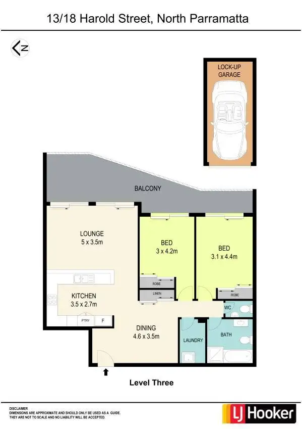Floorplan of Homely apartment listing, 13/18 Harold Street, Parramatta NSW 2150