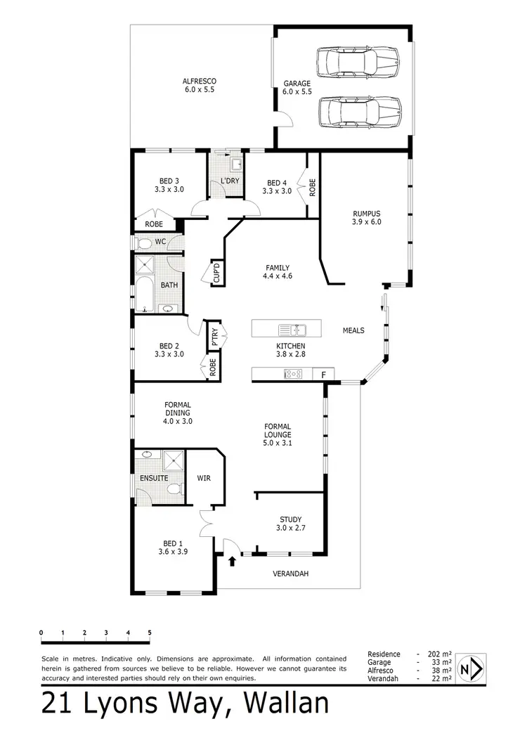 Floorplan of Homely house listing, 21 Lyons Way, Wallan VIC 3756
