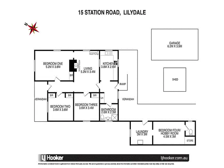 Floorplan of Homely house listing, 15 Station Road, Lilydale TAS 7268