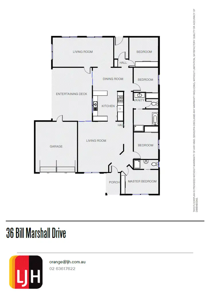 Floorplan of Homely house listing, 36 Bill Marshall Drive, Orange NSW 2800