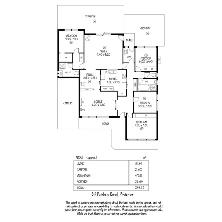 Floorplan of Homely house listing, 35 Fairleys Road, Rostrevor SA 5073