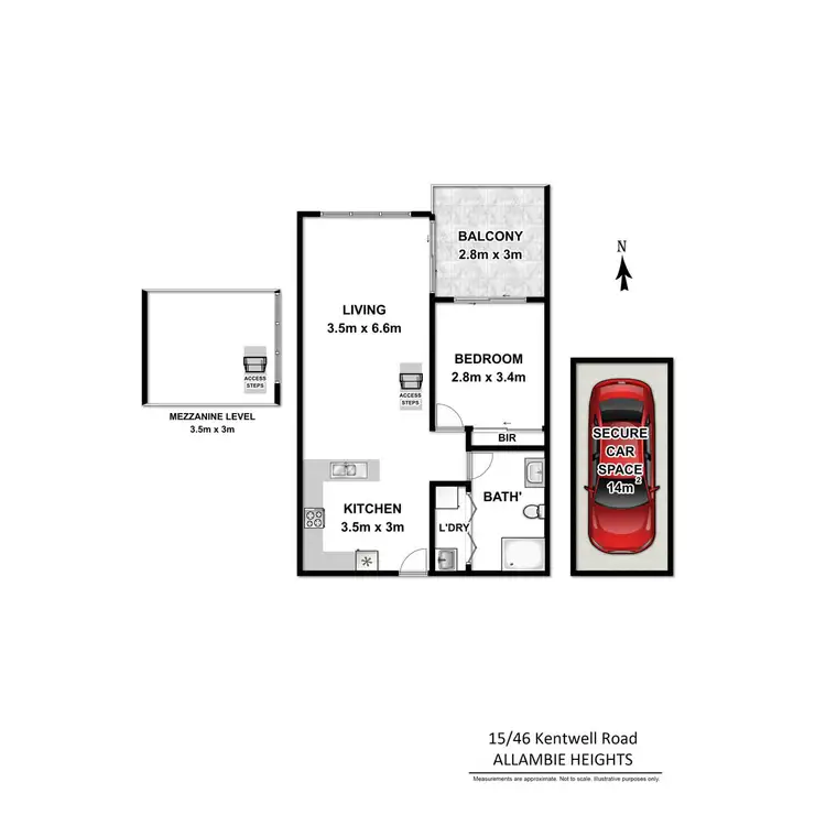 Floorplan of Homely apartment listing, 15/46 Kentwell Road, Allambie Heights NSW 2100