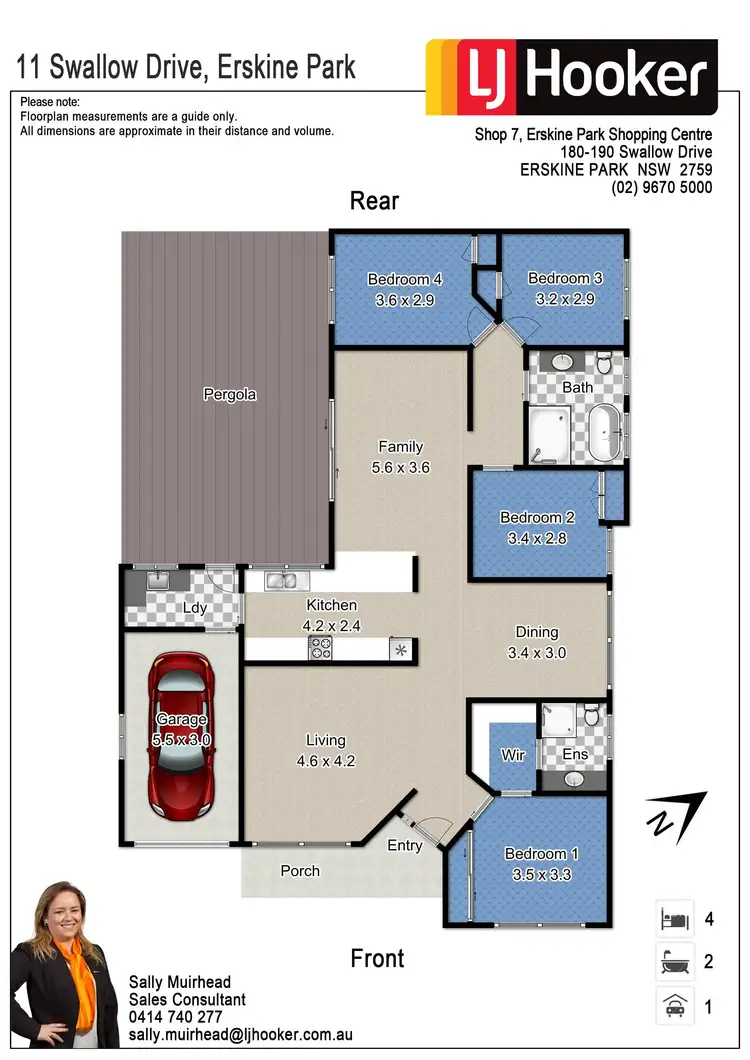 Floorplan of Homely house listing, 11 Swallow Drive, Erskine Park NSW 2759