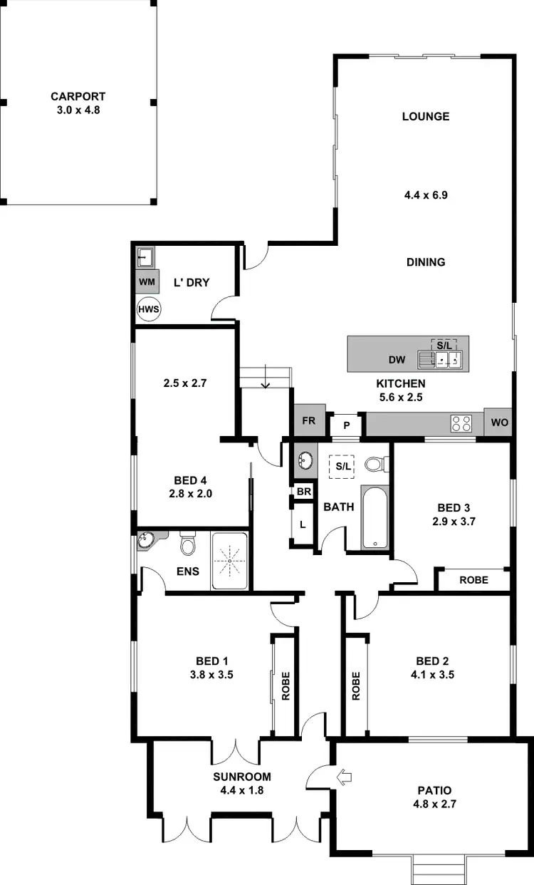 Floorplan of Homely house listing, 58 Miller Street, Chermside QLD 4032