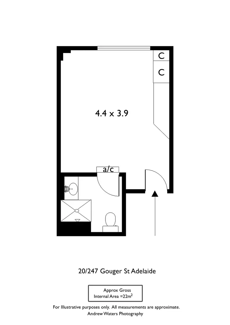 Floorplan of Homely apartment listing, 20/247 Gouger Street, Adelaide SA 5000