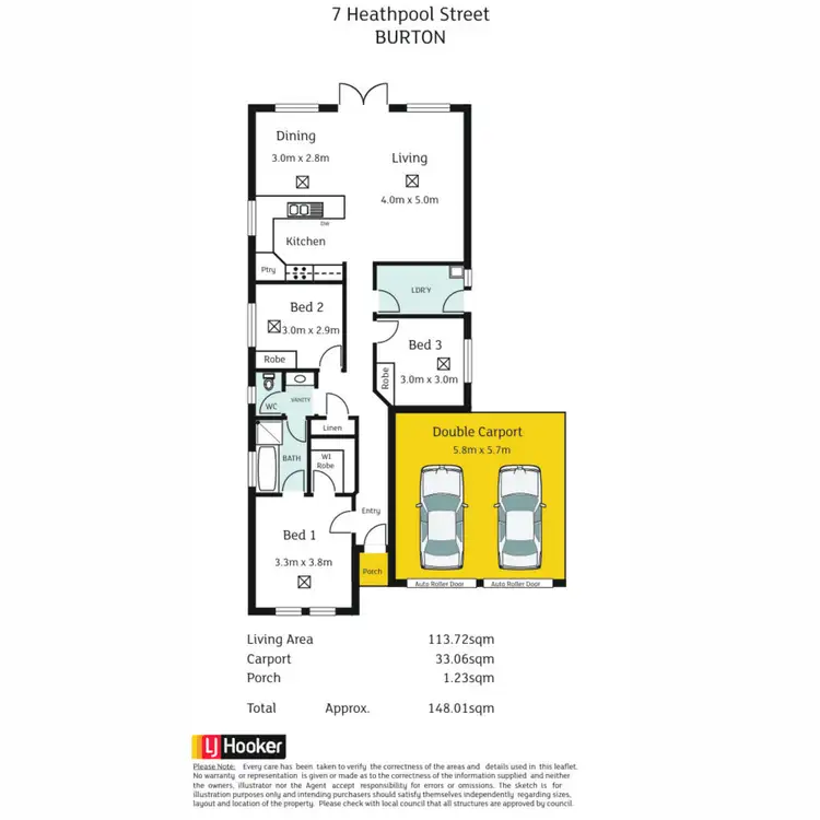 Floorplan of Homely house listing, 7 Heathpool Street, Burton SA 5110