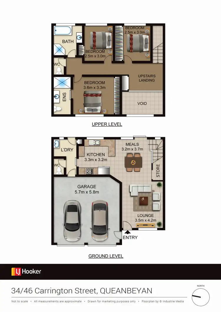 Floorplan of Homely townhouse listing, 34/44-46 Carrington Street, Queanbeyan NSW 2620