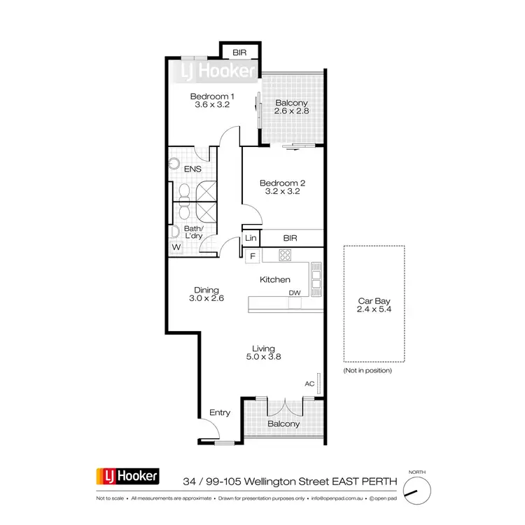 Floorplan of Homely unit listing, 34/99-105 Wellington Street, East Perth WA 6004