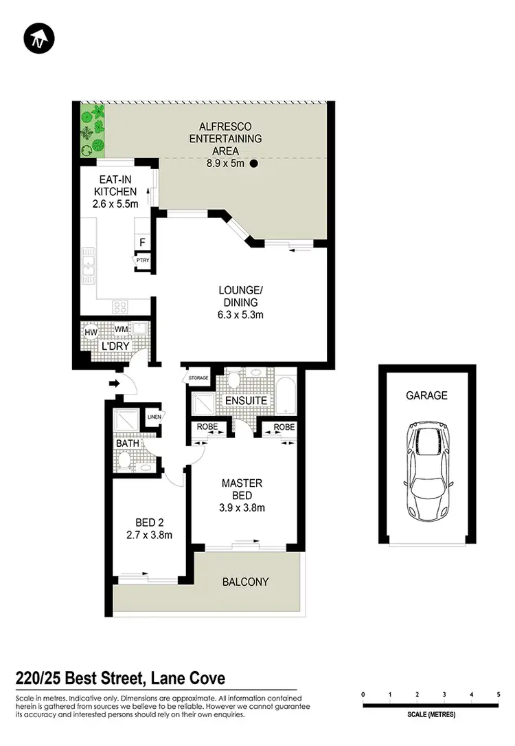 Floorplan of Homely apartment listing, 220/25 Best Street, Lane Cove NSW 2066