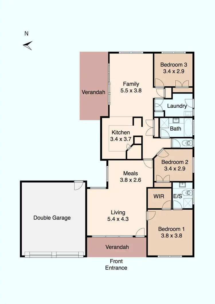 Floorplan of Homely house listing, 2 Ryan Court, Drysdale VIC 3222