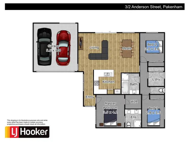 Floorplan of Homely unit listing, Unit 3/2 Anderson Street, Pakenham VIC 3810
