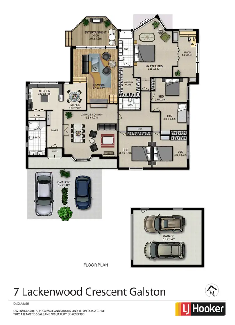 Floorplan of Homely house listing, 7 Lackenwood Crescent, Galston NSW 2159
