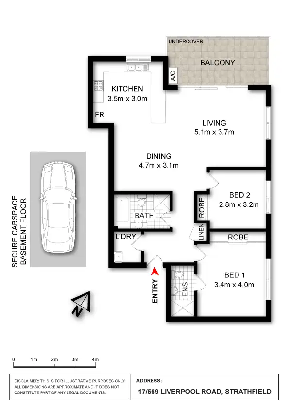 Floorplan of Homely apartment listing, 17/569 Liverpool Rd, Strathfield NSW 2135