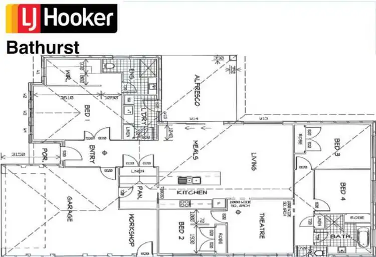 Floorplan of Homely house listing, 13 Amber Close, Kelso NSW 2795