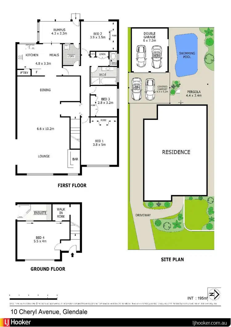 Floorplan of Homely house listing, 10 Cheryl Avenue, Glendale NSW 2285