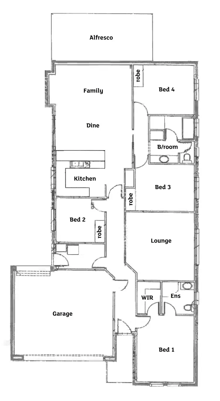 Floorplan of Homely house listing, 8 Queensberry Way, Blakeview SA 5114