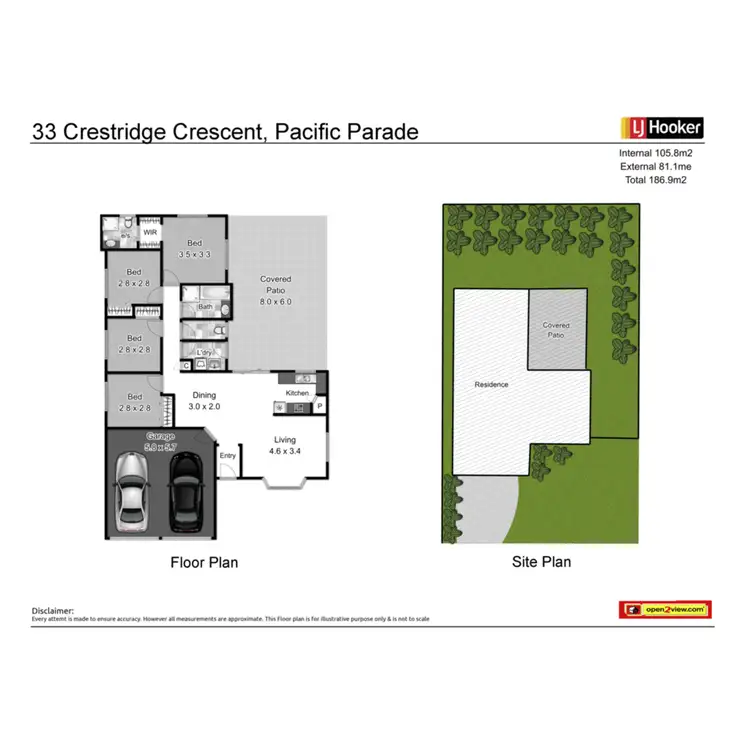 Floorplan of Homely house listing, 33 Crestridge Crescent, Oxenford QLD 4210