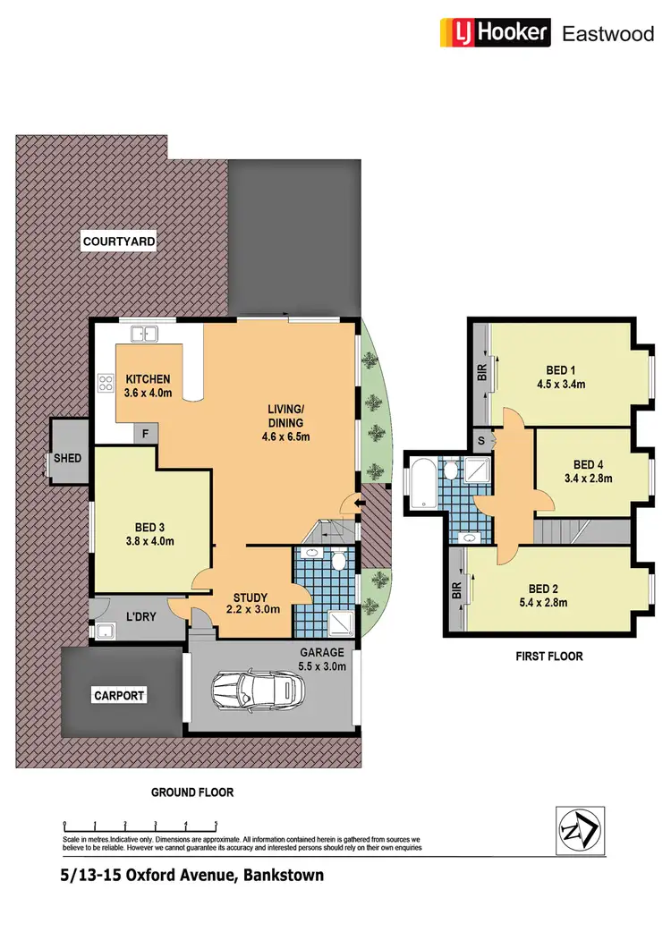 Floorplan of Homely townhouse listing, 5/13-15 Oxford Avenue, Bankstown NSW 2200