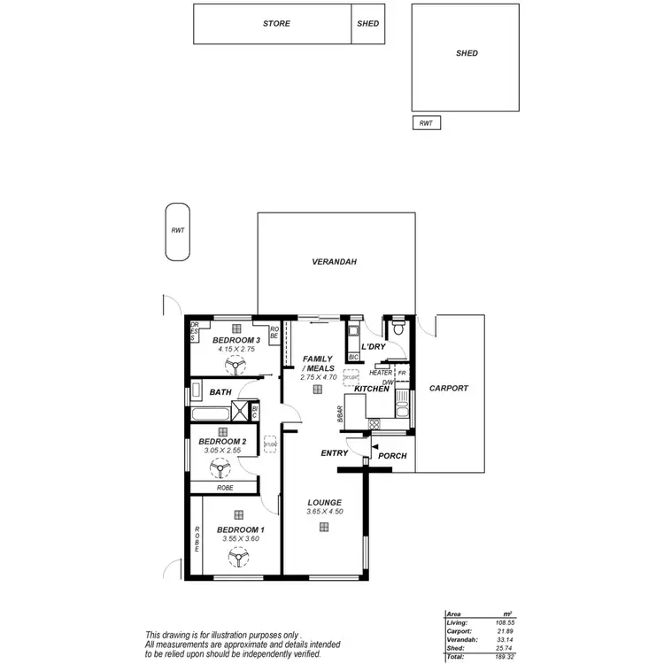 Floorplan of Homely house listing, 15 Bray Avenue, Klemzig SA 5087