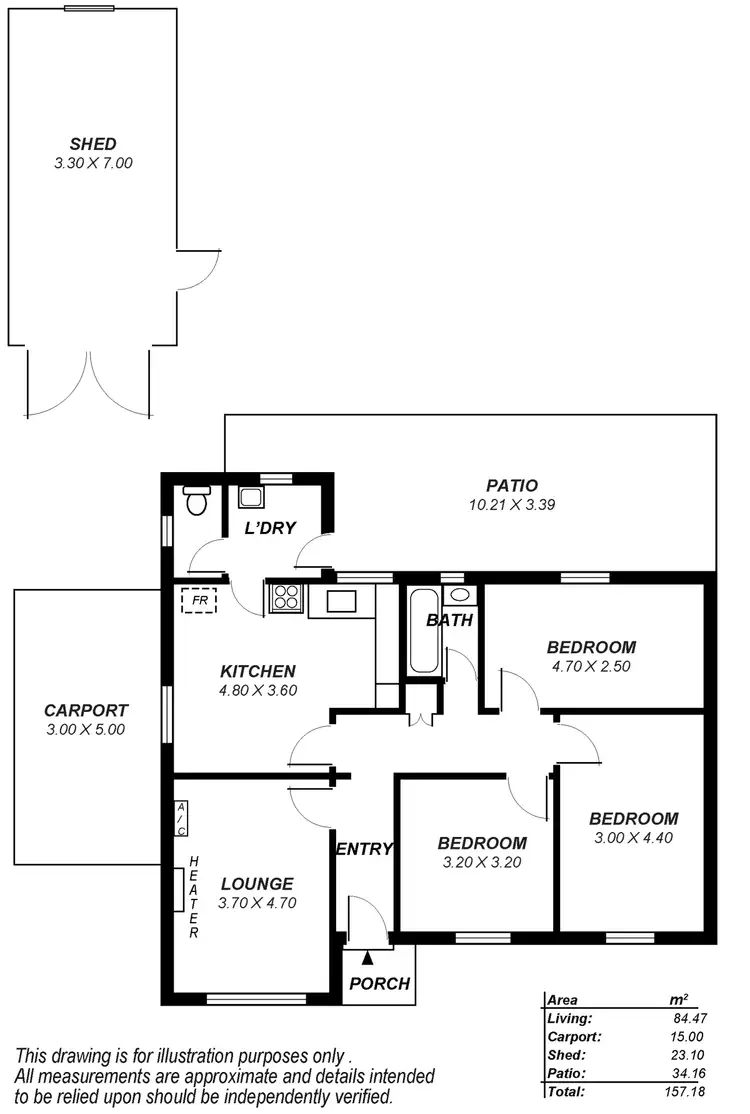 Floorplan of Homely house listing, 11 Perry Avenue, Daw Park SA 5041