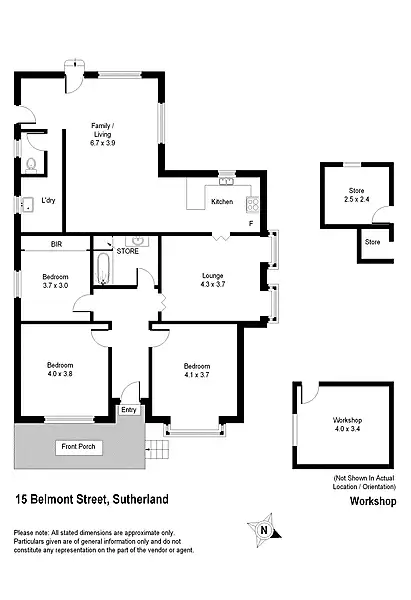 Floorplan of Homely house listing, 15 Belmont Street, Sutherland NSW 2232