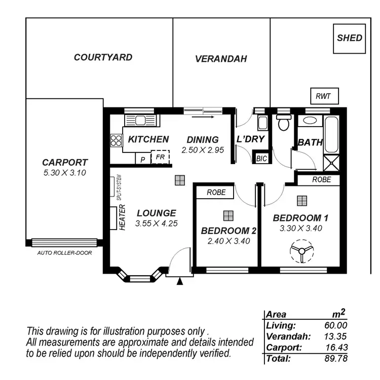 Floorplan of Homely house listing, 3/1105-1107 North East Road, Ridgehaven SA 5097
