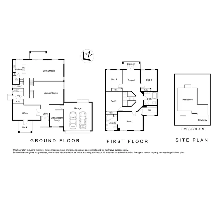 Floorplan of Homely house listing, 34 Times Square, Sanctuary Lakes VIC 3030