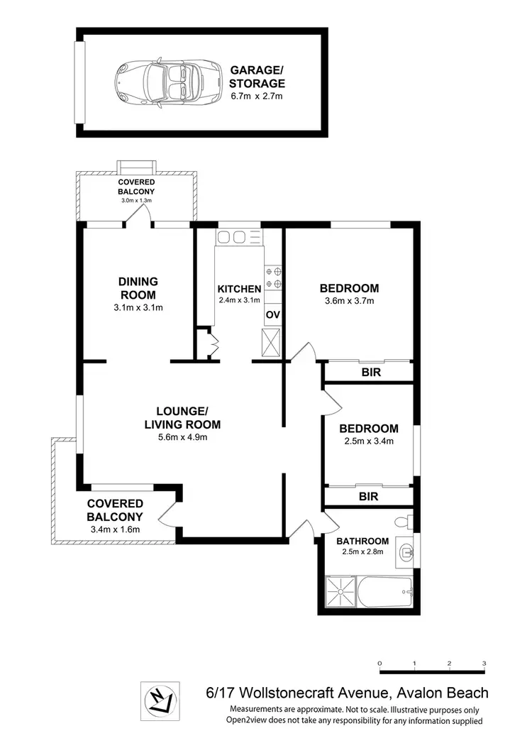 Floorplan of Homely apartment listing, 6/17 Wollstonecraft Avenue, Avalon Beach NSW 2107