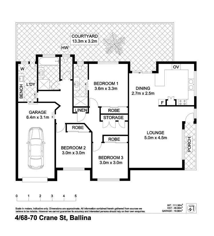 Floorplan of Homely villa listing, 4/68 Crane Street, Ballina NSW 2478