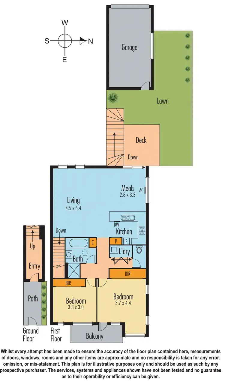 Floorplan of Homely terrace listing, 103 Keneally Street, Dandenong VIC 3175