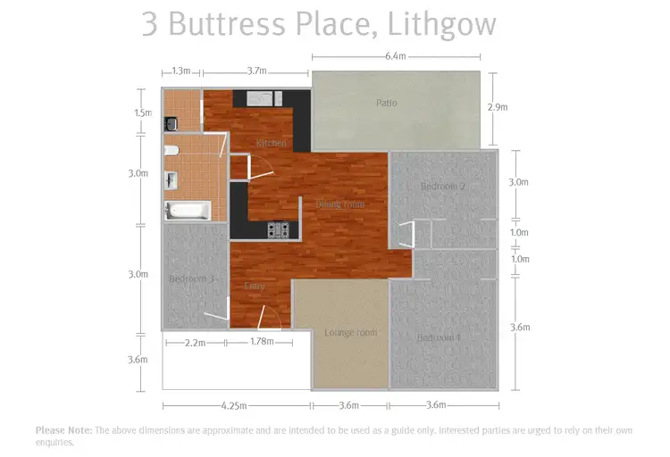 Floorplan of Homely house listing, 3 Buttress Place, Lithgow NSW 2790