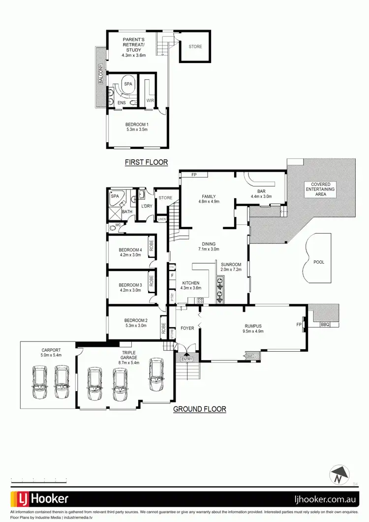 Floorplan of Homely house listing, 55 Carinda Drive, Glenhaven NSW 2156