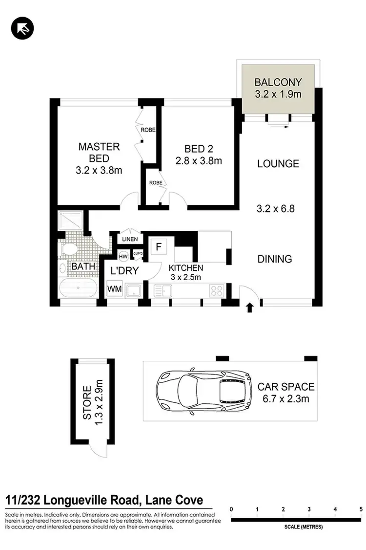 Floorplan of Homely apartment listing, 11/232-236 Longueville Road, Lane Cove NSW 2066