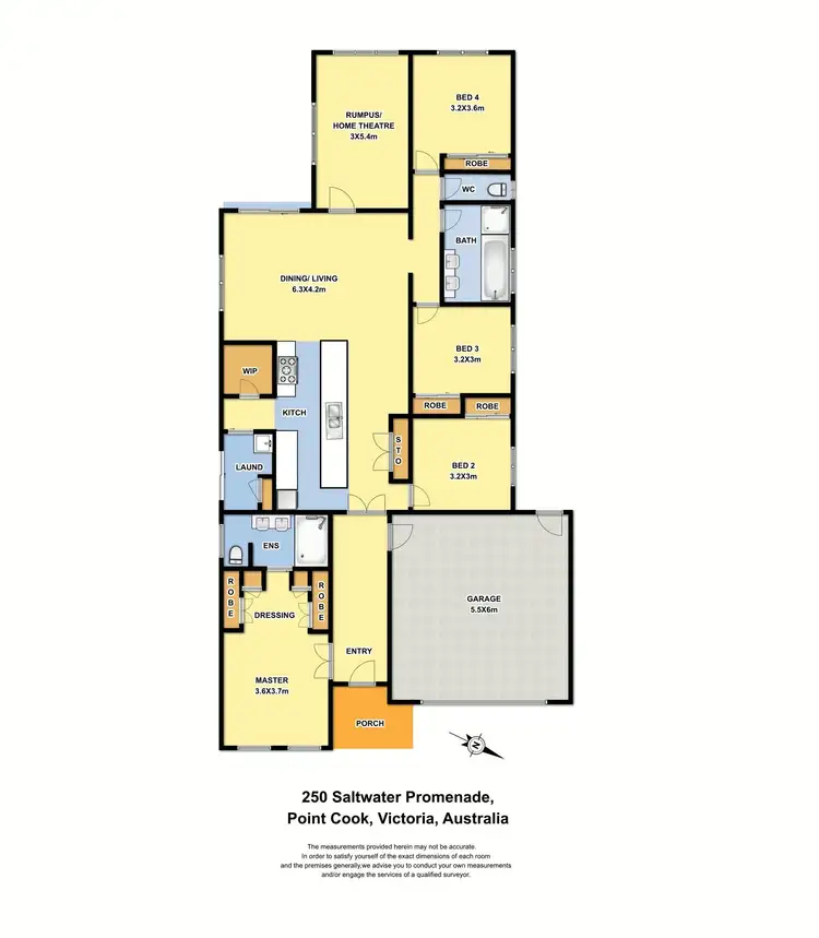 Floorplan of Homely house listing, 250 Saltwater Promenade, Point Cook VIC 3030