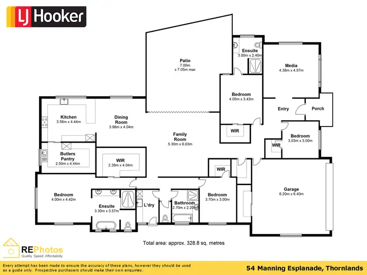 Floorplan of Homely house listing, 54 Manning Esplanade, Thornlands QLD 4164