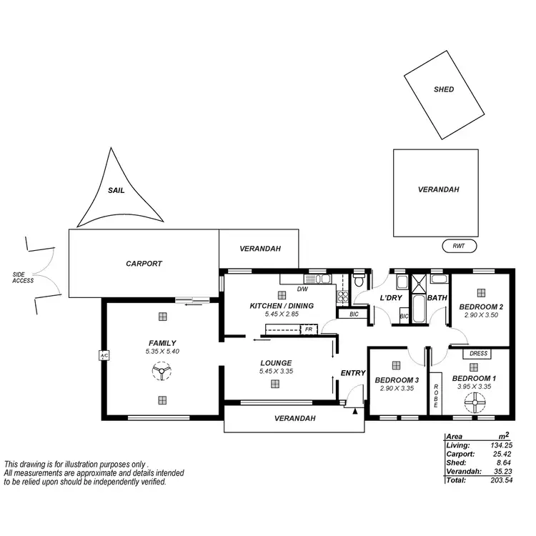 Floorplan of Homely house listing, 18 Carinya Crescent, Rostrevor SA 5073