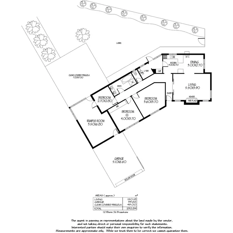 Floorplan of Homely house listing, 12 Rheims Street, Broadview SA 5083