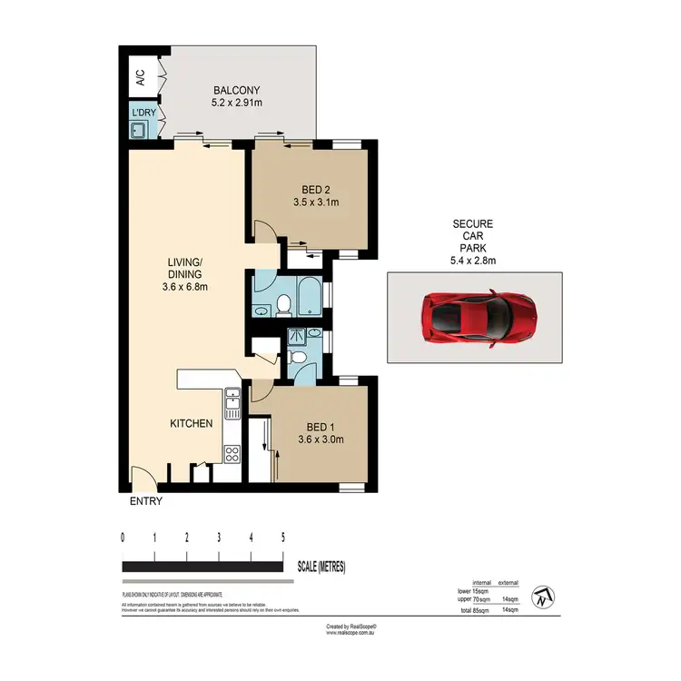 Floorplan of Homely apartment listing, 6/119 Macquarie Street, St Lucia QLD 4067