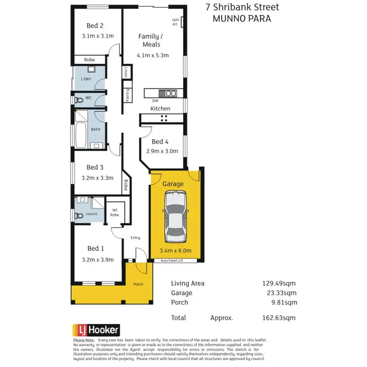 Floorplan of Homely house listing, 7 Shribank Street, Munno Para SA 5115