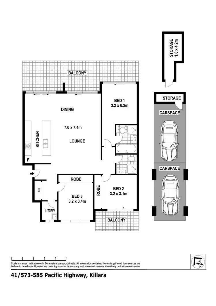 Floorplan of Homely apartment listing, 41/573-585 Pacific Highway, Killara NSW 2071