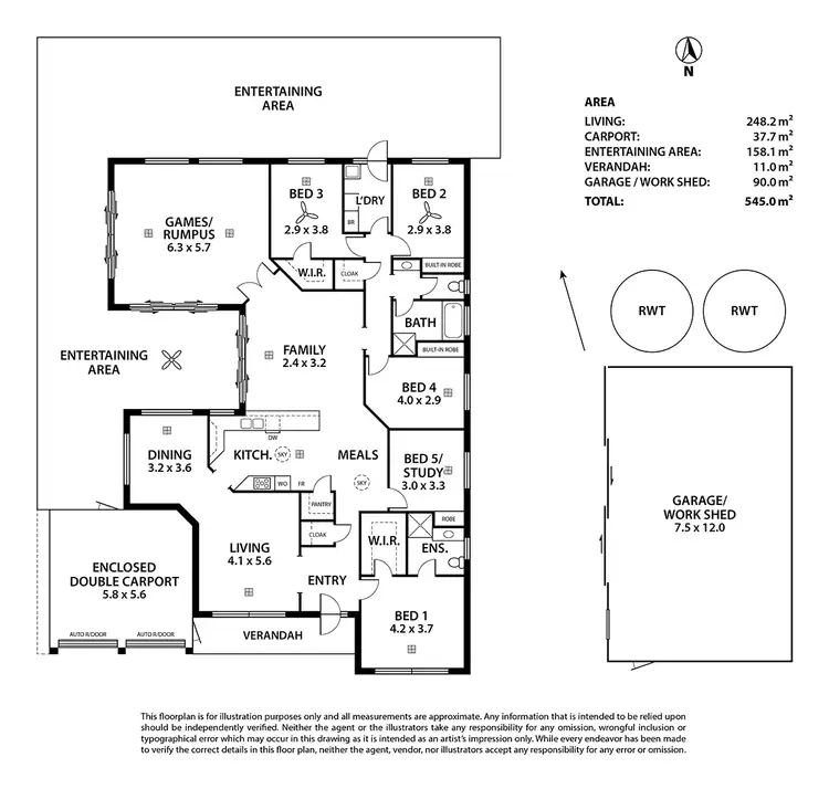 Floorplan of Homely house listing, 105 Burnbank Way, Mount Barker SA 5251