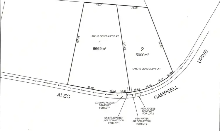 Floorplan of Homely land listing, 1/5 Alec Campbell Drive, Brighton TAS 7030