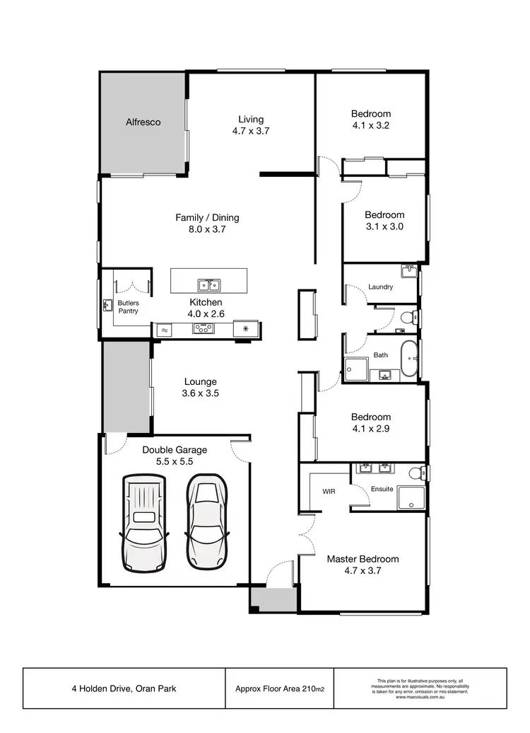 Floorplan of Homely house listing, 4 Holden Drive, Oran Park NSW 2570