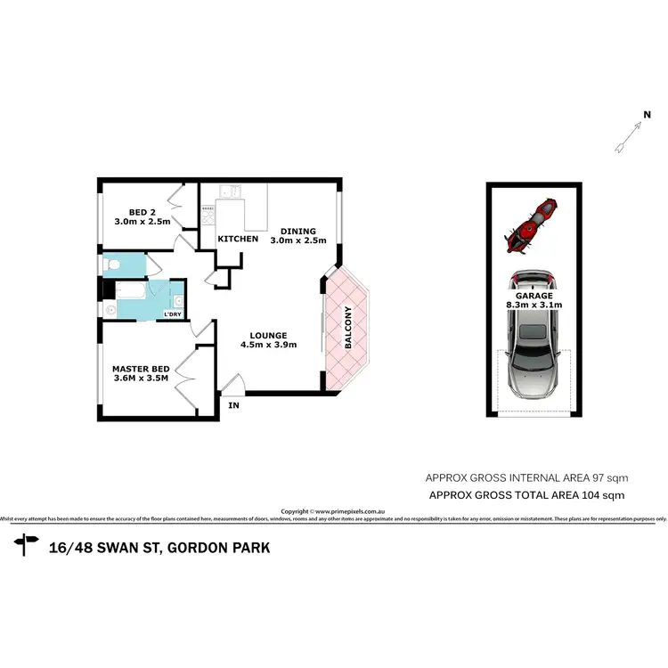 Floorplan of Homely unit listing, 16/48 Swan Street, Gordon Park QLD 4031