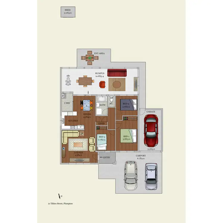 Floorplan of Homely house listing, 21 Tilden Street, Plumpton NSW 2761