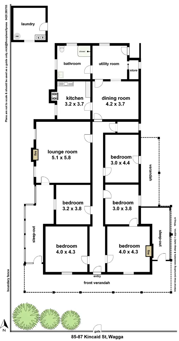 Floorplan of Homely house listing, 85-87 Kincaid Street, Wagga Wagga NSW 2650