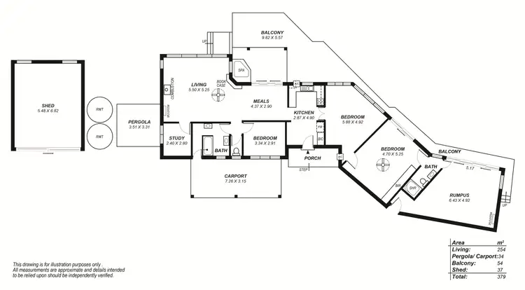 Floorplan of Homely house listing, 327 Marble Hill Road, Norton Summit SA 5136