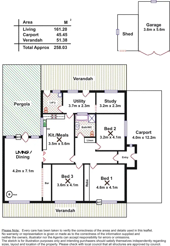 Floorplan of Homely house listing, 24 Hartley Road, Flinders Park SA 5025