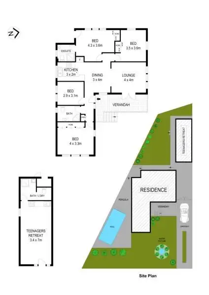 Floorplan of Homely house listing, 44 Lock Street, Blacktown NSW 2148